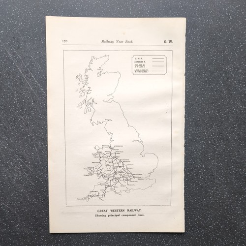 Original 1923 map great - original, of