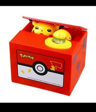 Pokemon Piggy Bank Action Figure Anime Cartoon Pikachu Electronic Plastic