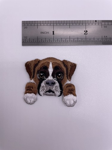 Boxer dog puppy iron patch - boxer,