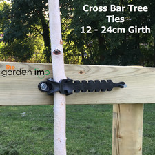 Cross Bar Tree Ties Soft Rubber Adjustable Strap Plant Stake Support Strong Hold