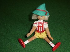 Vintage Polish Wooden Peg Doll - Original Dress &Hair - 1960's