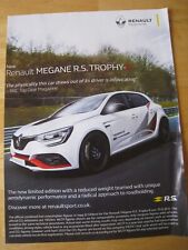 RENAULT MEGANE RS TROPHY-R CAR 2019 ADVERT A4 FILE 30
