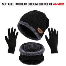 3X Kids Child Knit Fleece Cap