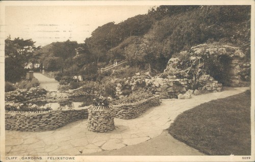 Felixstowe cliff gardens 1950