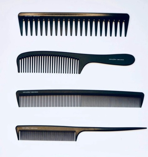 Set hair combs carbon - combs, fiber