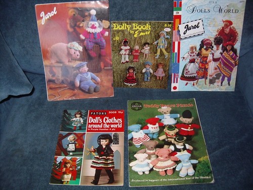 Five vintage dolls - five,