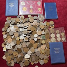 Job Lot Of 4.5kg Old British Coins One / Half Penny (JN8 ) 