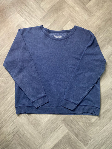 Hanes blue crewneck long