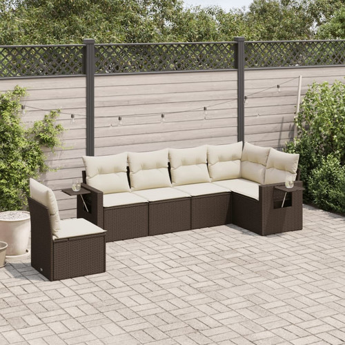 Garden sofa set brown cream - garden,