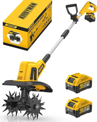 20v cordless tiller - 20v,
