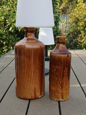 2 Old stoneware Rockingham glazed   Master Ink Bottles