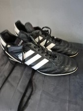 ADIDAS  KAISER 5 MEN'S LEATHER FOOTBALL BOOTS  BLACK SIZE UK 8 NICE CONDITION