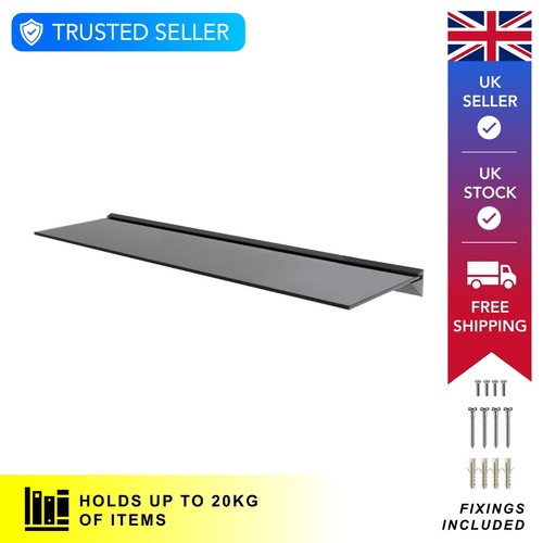 Floating glass wall shelf - floating,