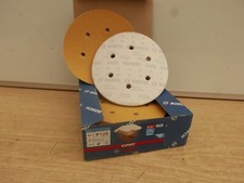 50 X BOSCH 150MM 6" HOOK & LOOP SANDER SANDING DISCS  120 GRIT  2608900921