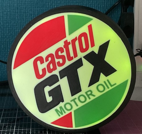 Printed castrol gtx light - 3d,