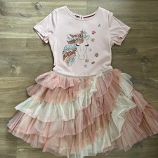 New! Girls Monsoon Festive Tutu Skirt Dress 7-8 Years