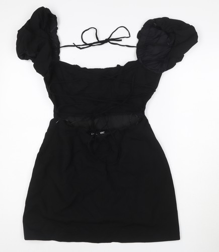 Zara women black short - short, puff