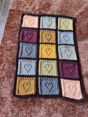 New hand knitted baby blanket - knitted,
