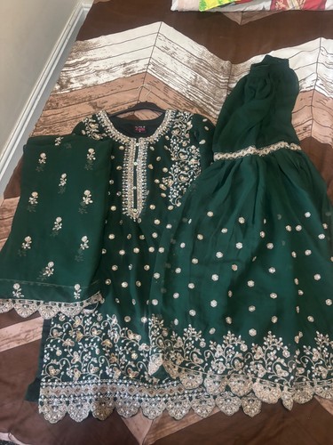 Pakistani sharara suit dark - pakistani,