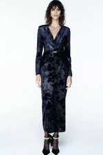 Zara Women's Velvet Dress Size