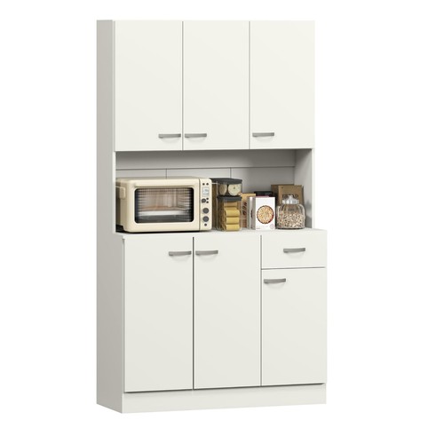 Tall kitchen cupboard cream - kitchen,