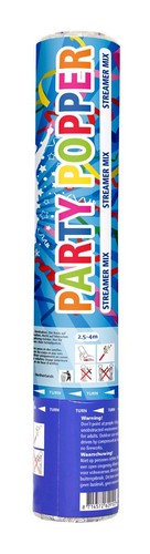 Multicoloured confetti cannon - multicoloured,