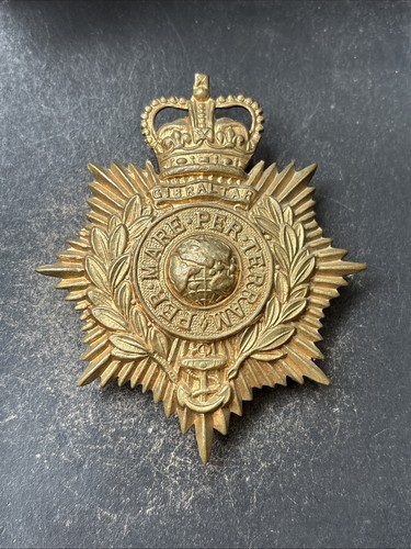 Royal marine helmet plate - royal,
