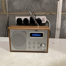Bush DAB-1207 Mono DAB/FM Radio Brown Wood Retro Working