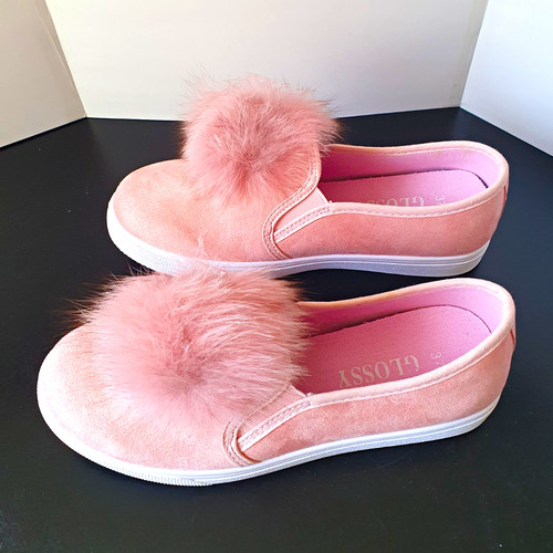 Ladies slip trainers - on,