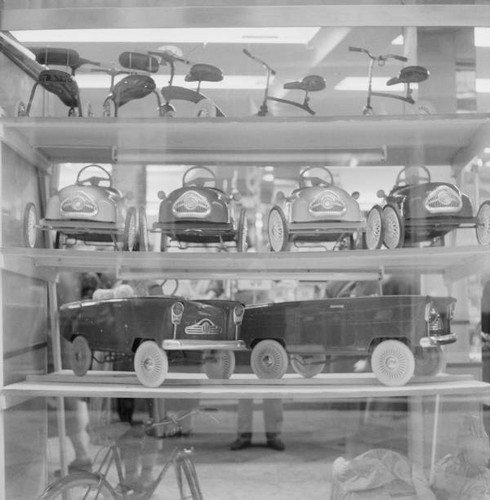 Display pedal cars - pedal, and