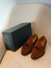 Edward Green Belgravia Brown Snuff Suede Loafers Shoes UK 10.5 EU 44.5 RRP £1250