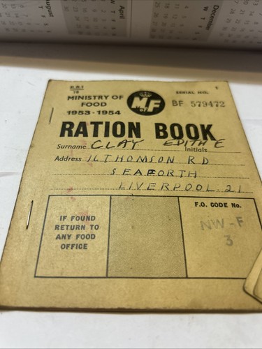 1953 original ww2 ration - 1953-54,