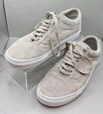 VANS Old Skool Suede Lace Up Trainers In Taupe / Beige Colour Size UK 8/ US 9