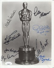 OSCAR STATUE HAND SIGNED 8x10