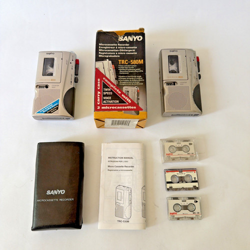 Sanyo trc 580m microcassette - sanyo, trc-580m