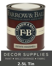 Farrow & Ball Estate Eggshell 2.5L – All Colours – Interior – Mixed to Order