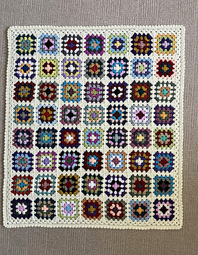 Handmade crochet granny square - handmade,