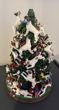 Danbury Mint Jack Russell Terrier Dog 14 Inch Christmas Tree No Star