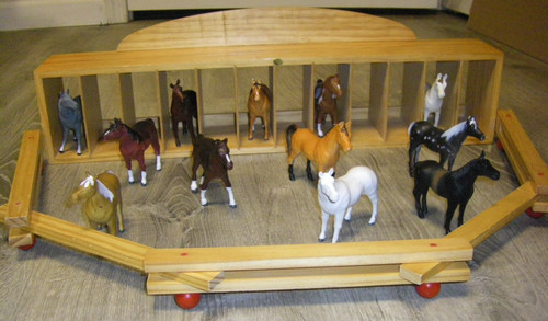 Vintage lot wooden horse - lot, of