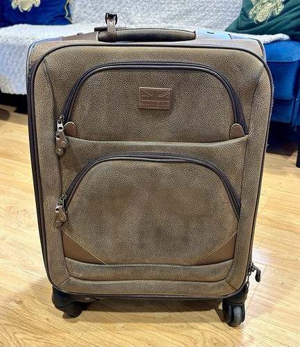 Kangol faux leather suitcase - leather,