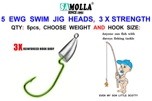 Samolla ewg swim jig heads - ewg,