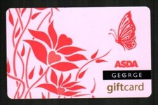 ASDA / GEORGE ( UK ) Butterfly and Flowers ( 2007 ) Gift Card ( $0 )