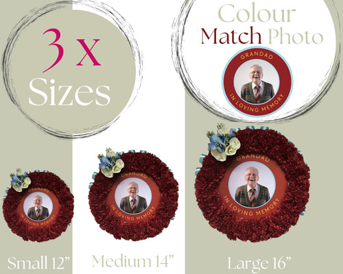 Wreath photo frame - wreath,