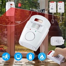 Loud Wireless Motion Sensor Alarm Garage Driveway Home Security Alert System