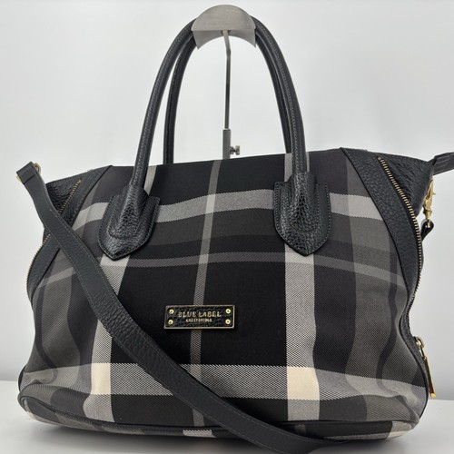Blue label crestbridge check - label,