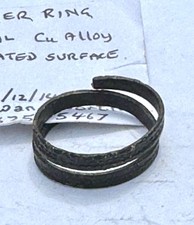Medieval Early Post Medieval Spiral Cu Alloy Spiral Ring - Metal Detecting Find
