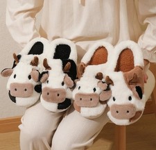 Winter Plush Cartoon Cow