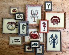 Aquatic Reverse Glass Paintings