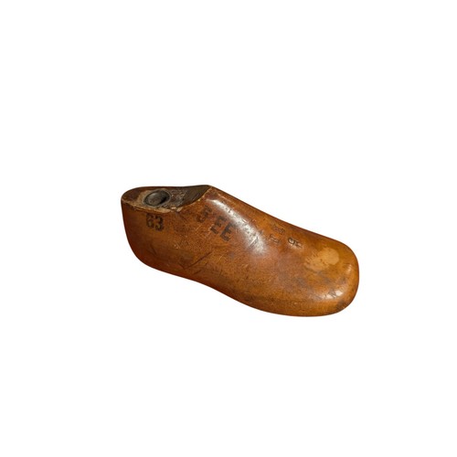 Vintage wooden child shoe - vintage,