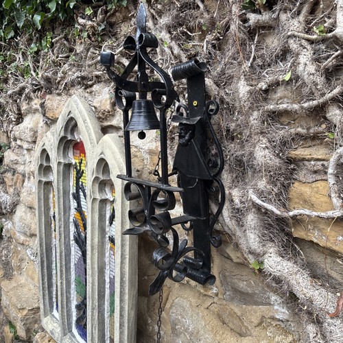 Large vintage folk art door - art,